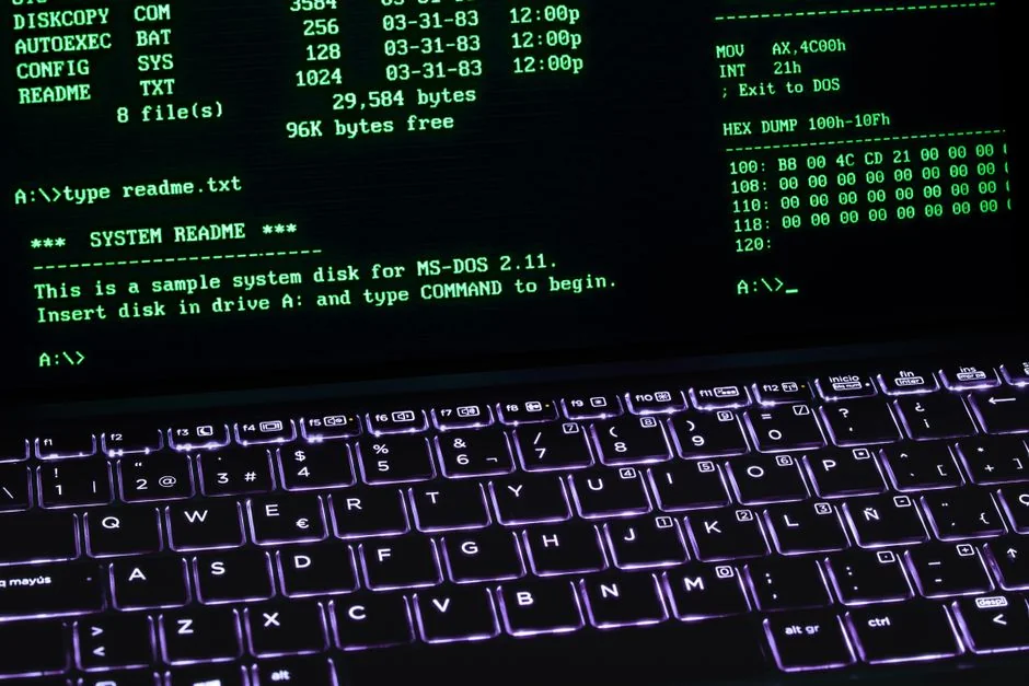 Close-up of hands typing on a laptop beside a cup of coffee on a wooden desk.